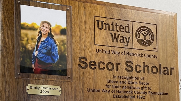 Secor Scholarship winners plaque